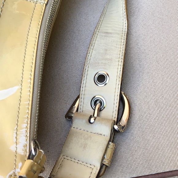 (1090) Coach Soho Pleated Scarf Sateen Shoulder Bag - Picture 3 of 5